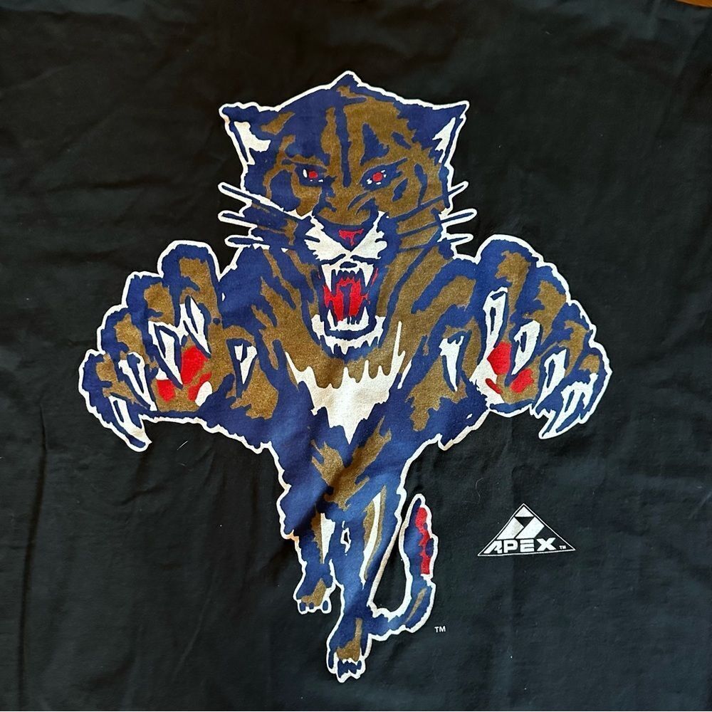 VTG 1993 Florida Panthers Hockey Apex One NHL Single Stitch Tee XL - Picture 5 of 9